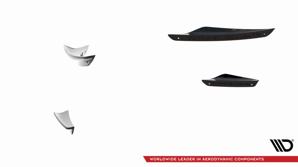 Front Bumper Wings (Canards) V.3 Ford Fiesta Mk8 ST / ST-Line 